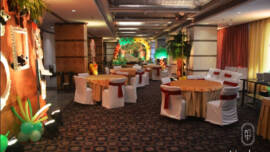 Rice ceremony arrangements from Upahar Events and Catering