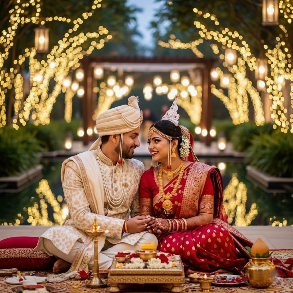 Wedding couple idea from Upahar Evens and Catering